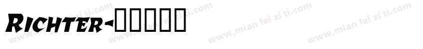 Richter字体转换