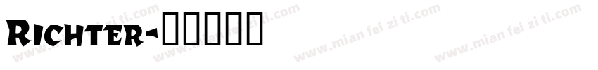 Richter字体转换
