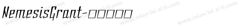 NemesisGrant字体转换