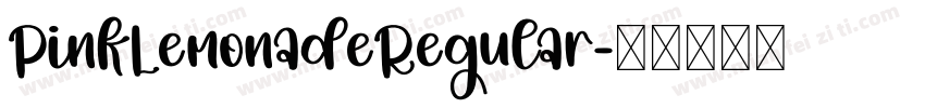 PinkLemonadeRegular字体转换