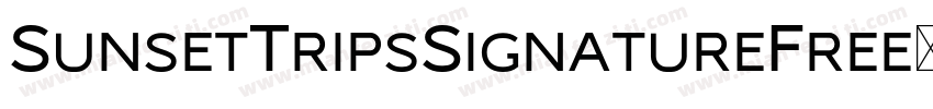 SunsetTripsSignatureFree字体转换