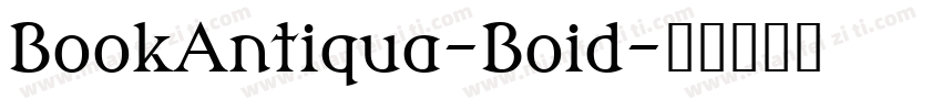 BookAntiqua-Boid字体转换