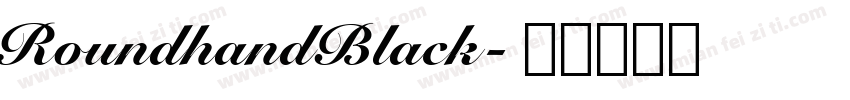RoundhandBlack字体转换
