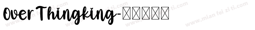 OverThingking字体转换