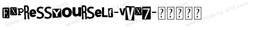 ExpressYourself-vVx7字体转换