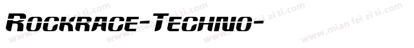 Rockrace-Techno字体转换