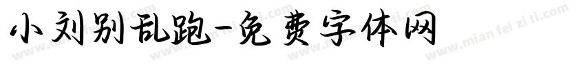 小刘别乱跑字体转换