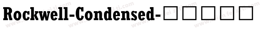 Rockwell-Condensed字体转换