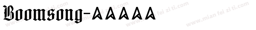 Boomsong字体转换