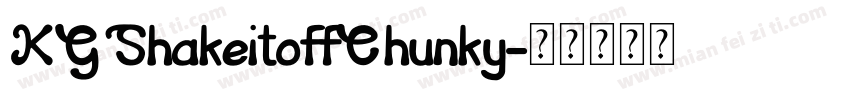 KGShakeitoffChunky字体转换