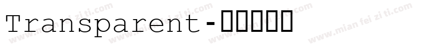 Transparent字体转换