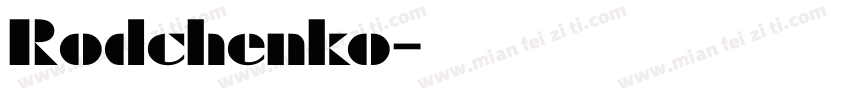 Rodchenko字体转换