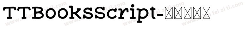 TTBooksScript字体转换