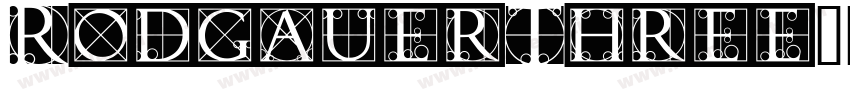 RodgauerThree字体转换