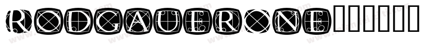 RodgauerOne字体转换