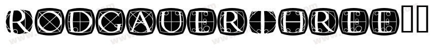 RodgauerThree字体转换
