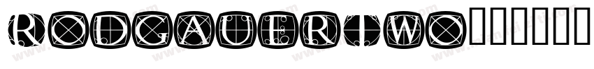 RodgauerTwo字体转换