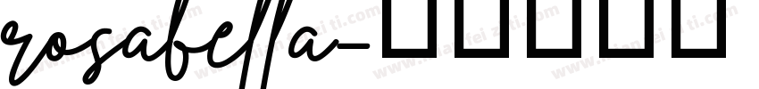 rosabella字体转换
