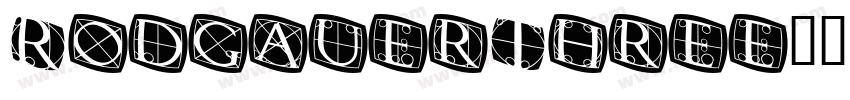 RodgauerThree字体转换