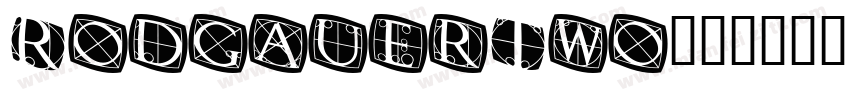 RodgauerTwo字体转换