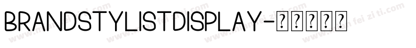 BrandStylistDisplay字体转换