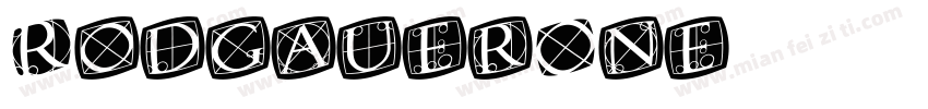 RodgauerOne字体转换