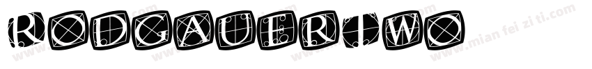 RodgauerTwo字体转换