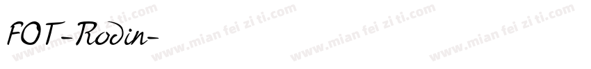 FOT-Rodin字体转换