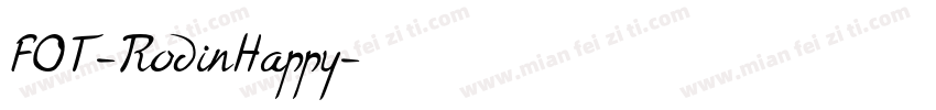 FOT-RodinHappy字体转换
