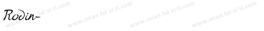 Rodin字体转换