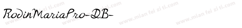 RodinMariaPro-DB字体转换