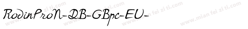 RodinProN-DB-GBpc-EU字体转换