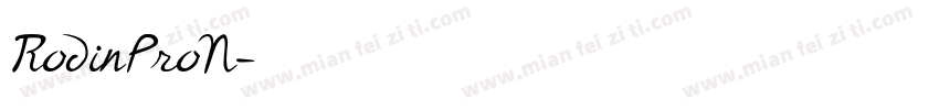 RodinProN字体转换