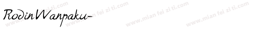 RodinWanpaku字体转换