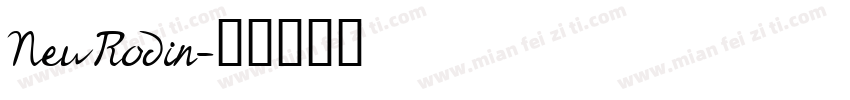 NewRodin字体转换