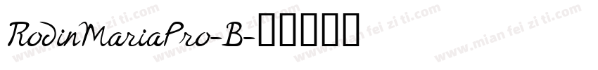 RodinMariaPro-B字体转换