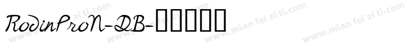 RodinProN-DB字体转换