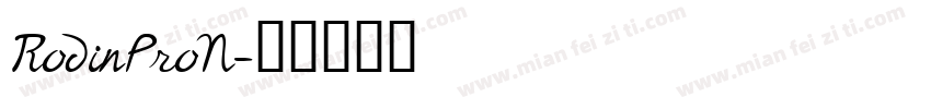 RodinProN字体转换
