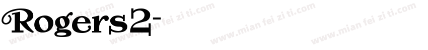 Rogers2字体转换