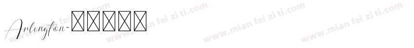 Arlington字体转换