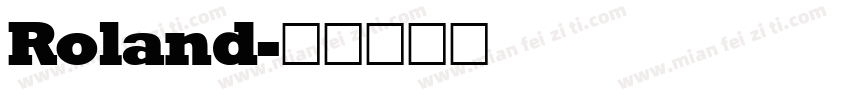 Roland字体转换