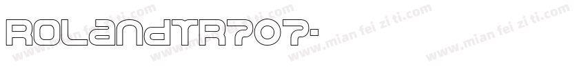 RolandTR707字体转换