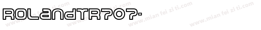 RolandTR707字体转换