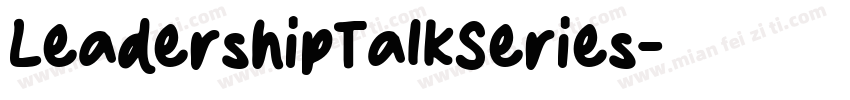 LeadershipTalkSeries字体转换