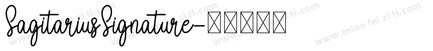 SagitariusSignature字体转换