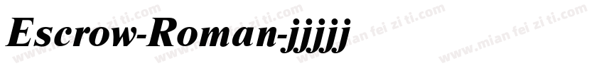 Escrow-Roman字体转换