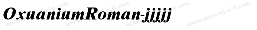 OxuaniumRoman字体转换