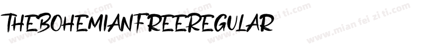 TheBohemianFreeRegular字体转换