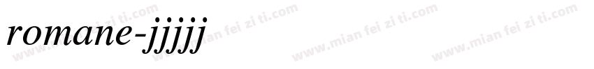 romane字体转换