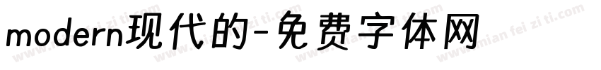 modern现代的字体转换